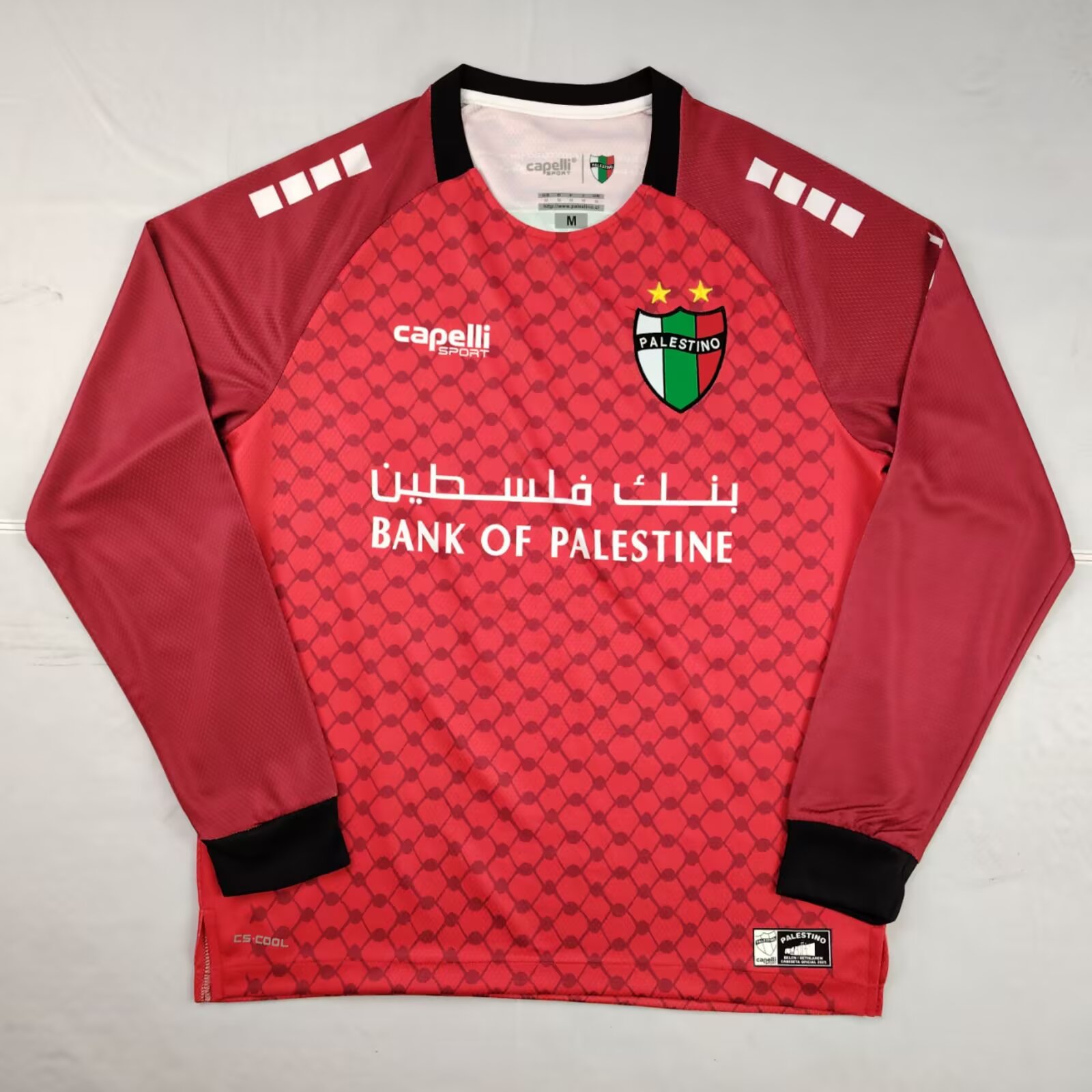 2025/2026 Long Sleeve Palestine Red Football Shirt AAA fan-grade