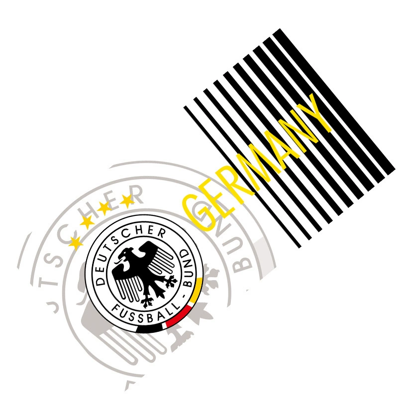 Deutschland Fan Fußball-Strandtuch — main view