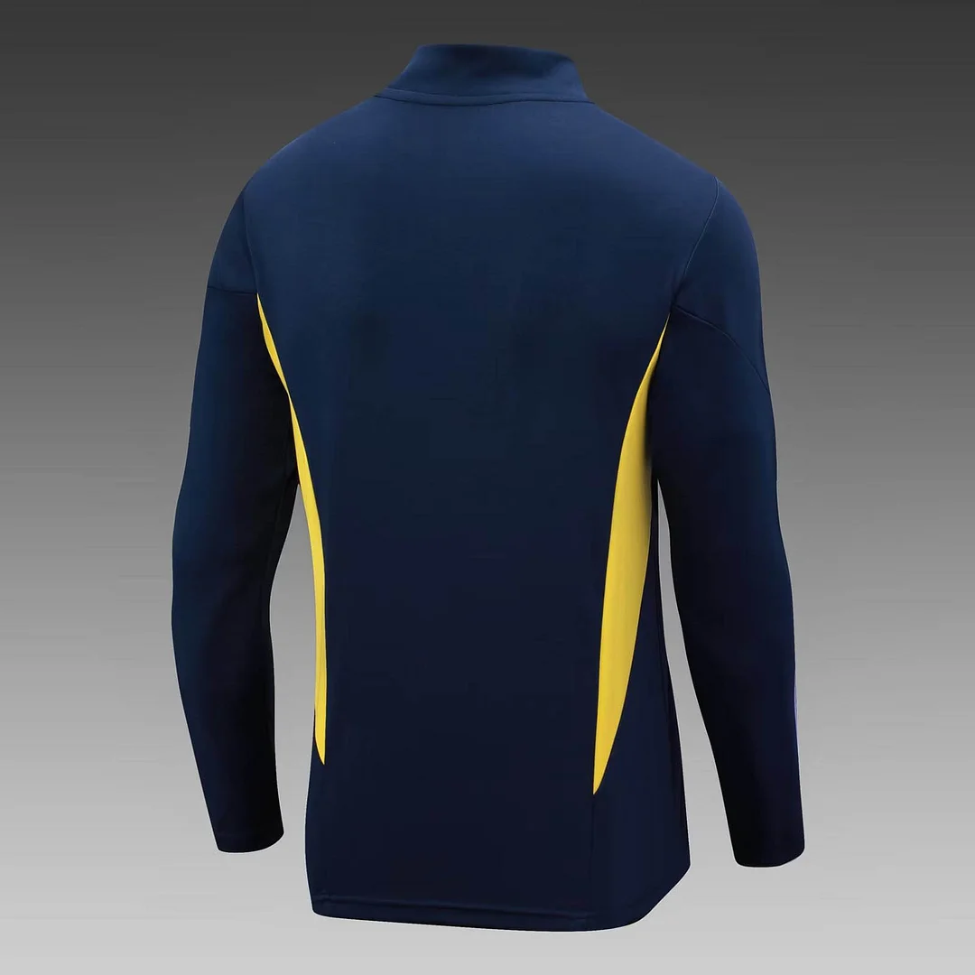 2023/2024 Real Madrid Half-Pull Training Suit Blue Set — view 4