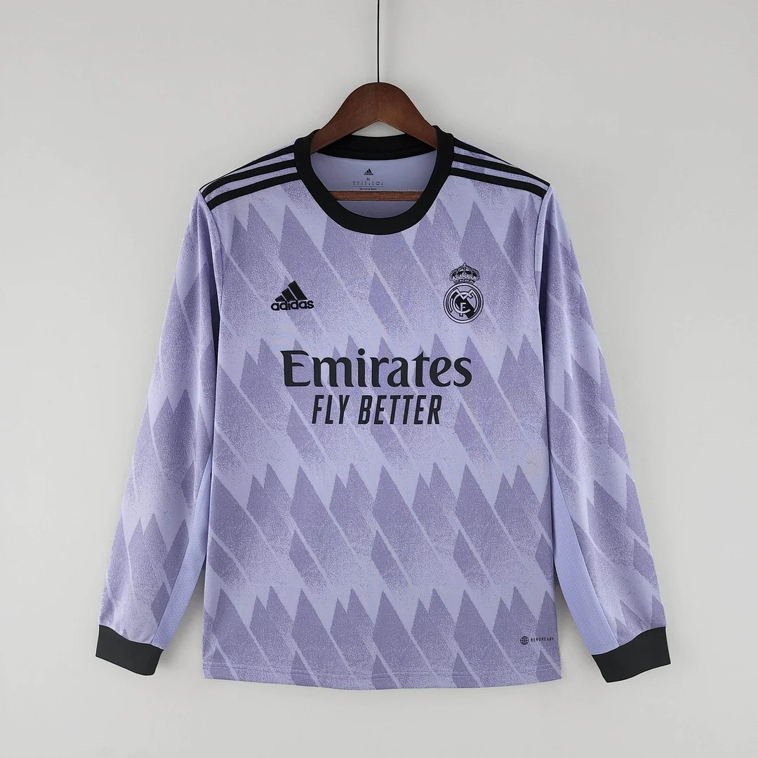 2022/2023 Long Sleeve Real Madrid Away Jersey — main view