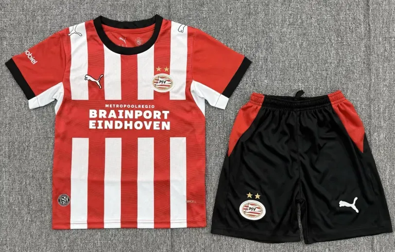 Camisa de Futebol Eindhoven Home 2026/2027 1:1 Quality Thai Tamanho Infantil