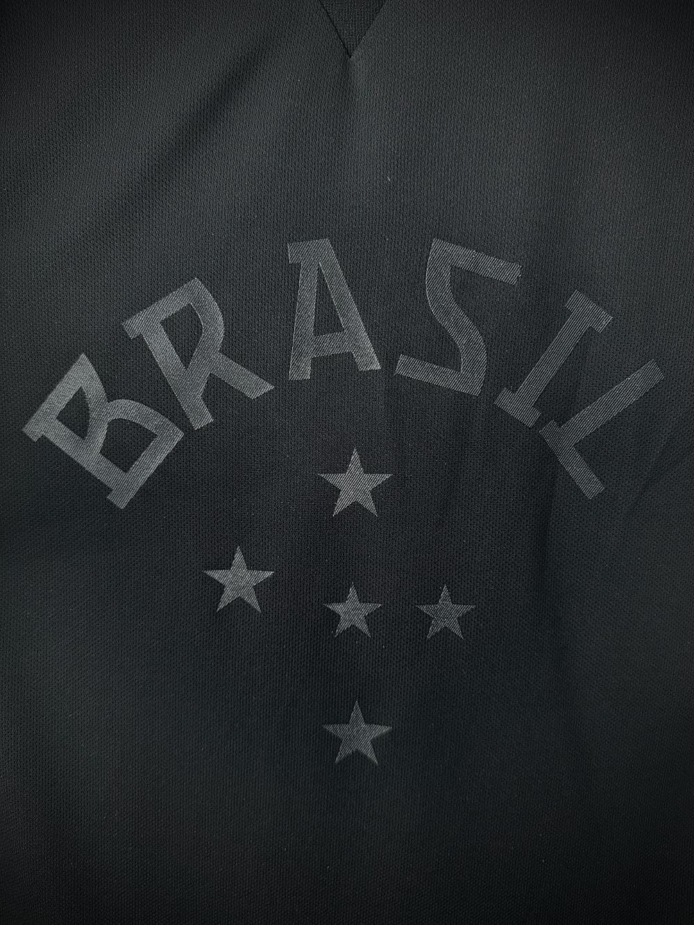 2013-2014 Retro Brazil black Soccer Jersey AAA fan-grade — view 6
