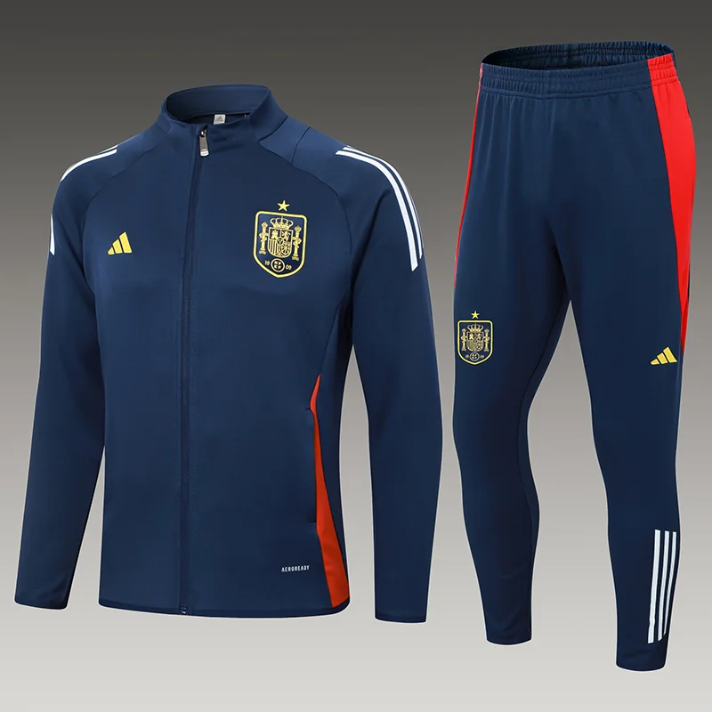 2024-2025 西班牙半拉训练服皇家蓝足球球衣套装 — main view