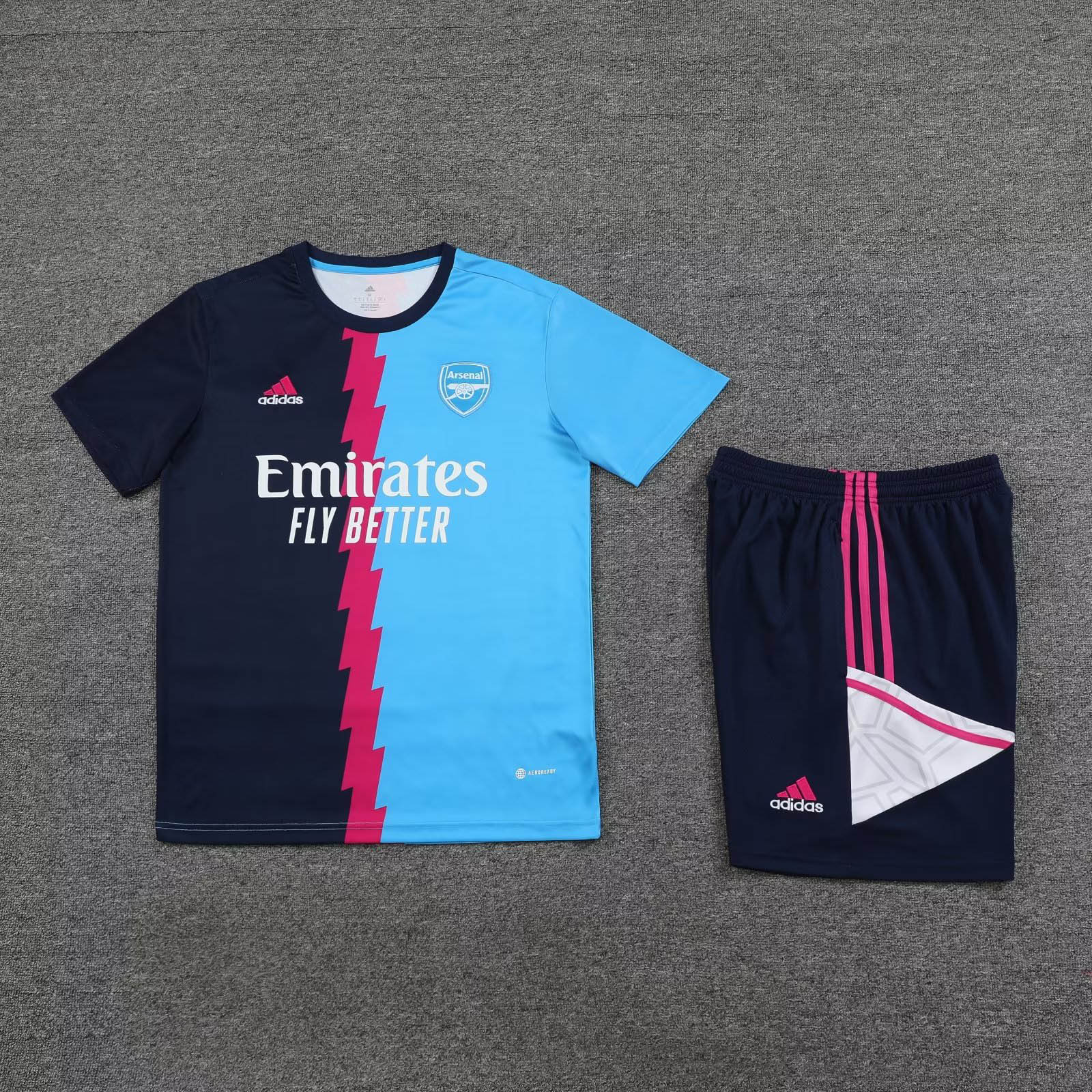 2022/2023 Arsenal Training Wear Blue Set Soccer Jersey — main view