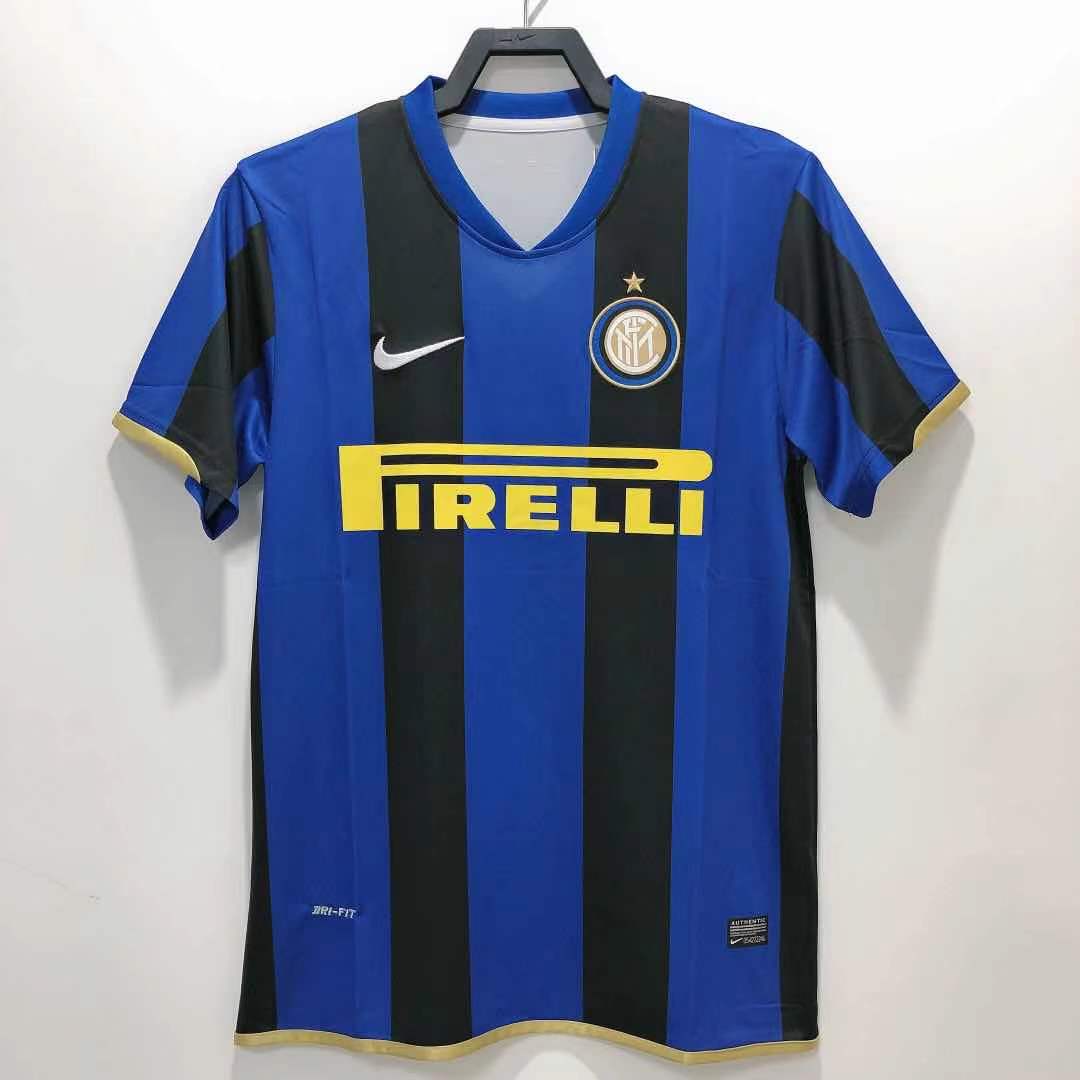 2008/2009 Retro Inter Milan Home Euro Football Jersey AAA fan-grade