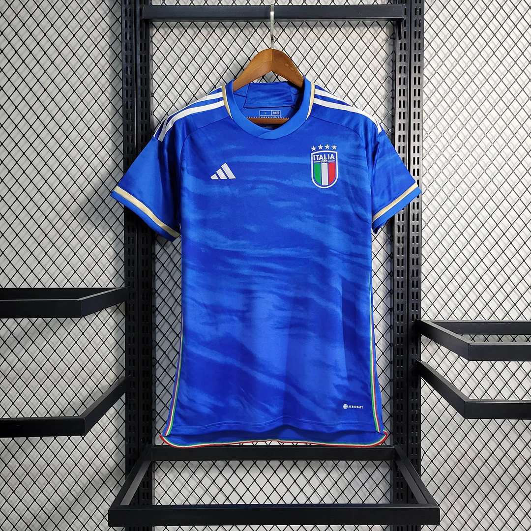 2023 Italy Home Soccer Shirt — main view
