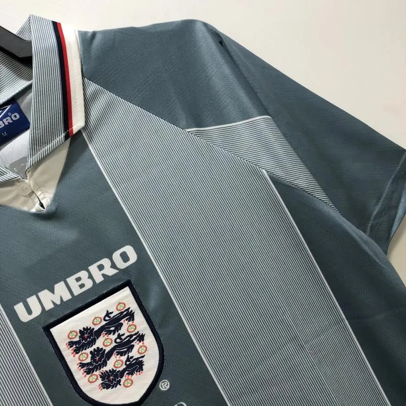 1996 Retro England Away Soccer Jersey AAA fan-grade — view 4