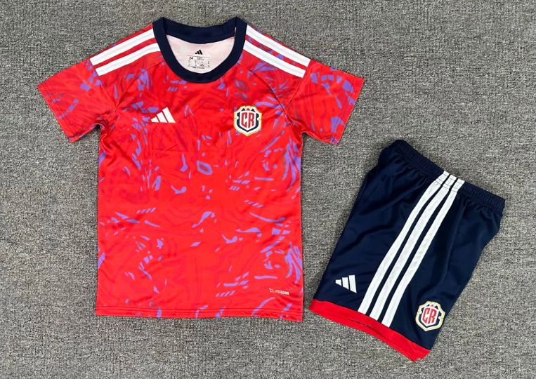 2026 Maillot Domicile Équipe Nationale Costa Rica Football Qualité Thaï Taille Enfant