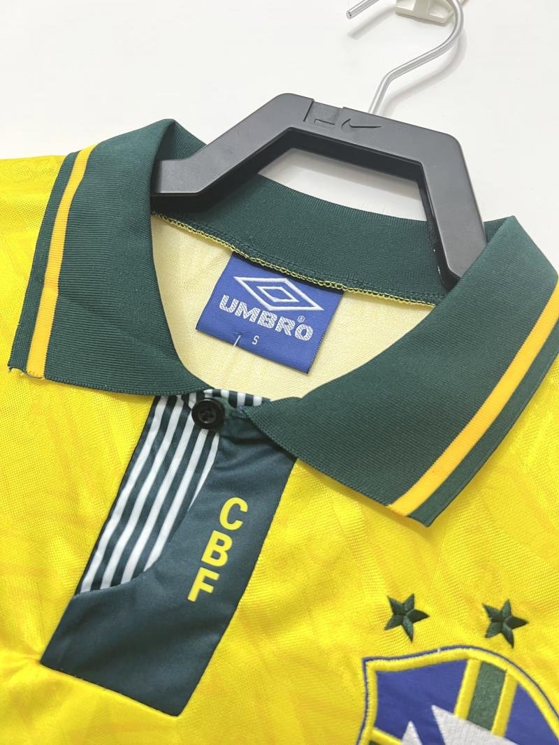 1991-1993 Retro Brazil Home Soccer Jersey AAA fan-grade — view 3