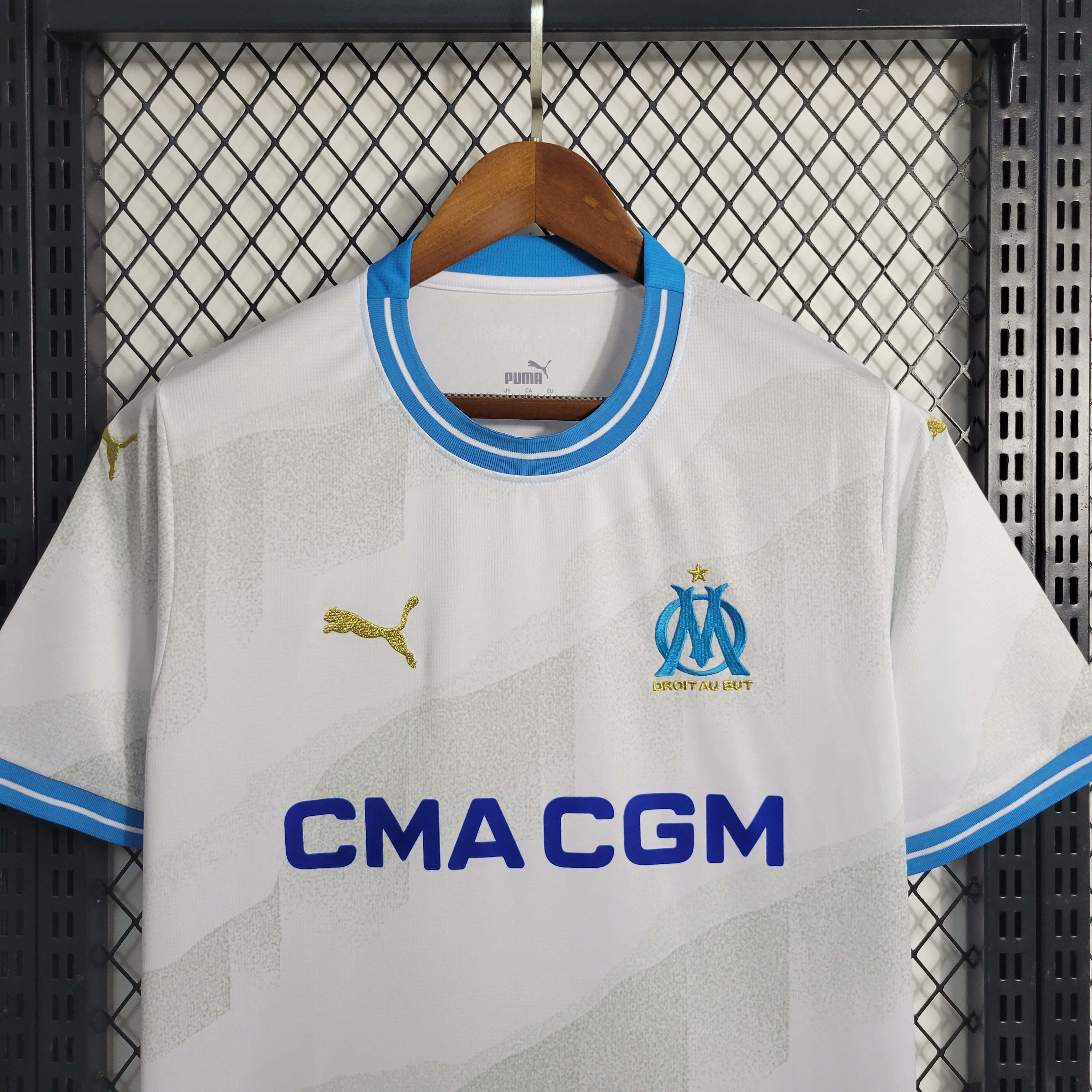 2023/2024 Olympique de Marseille Home Football Jersey — view 3