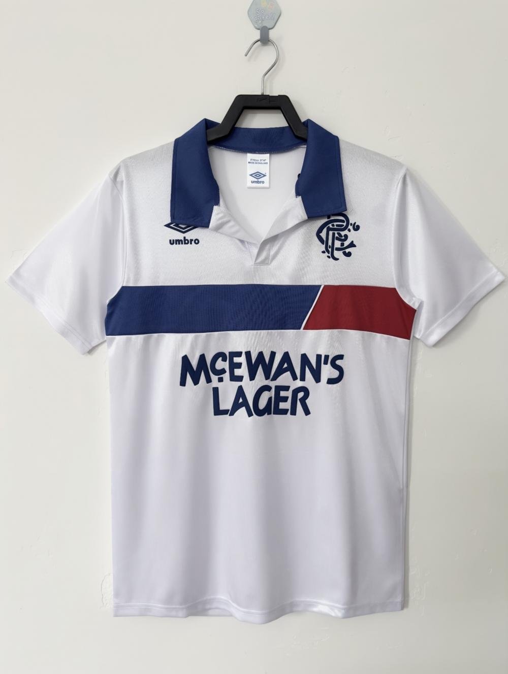 1993/1994 Retro Rangers Away White Football Shirt AAA fan-grade