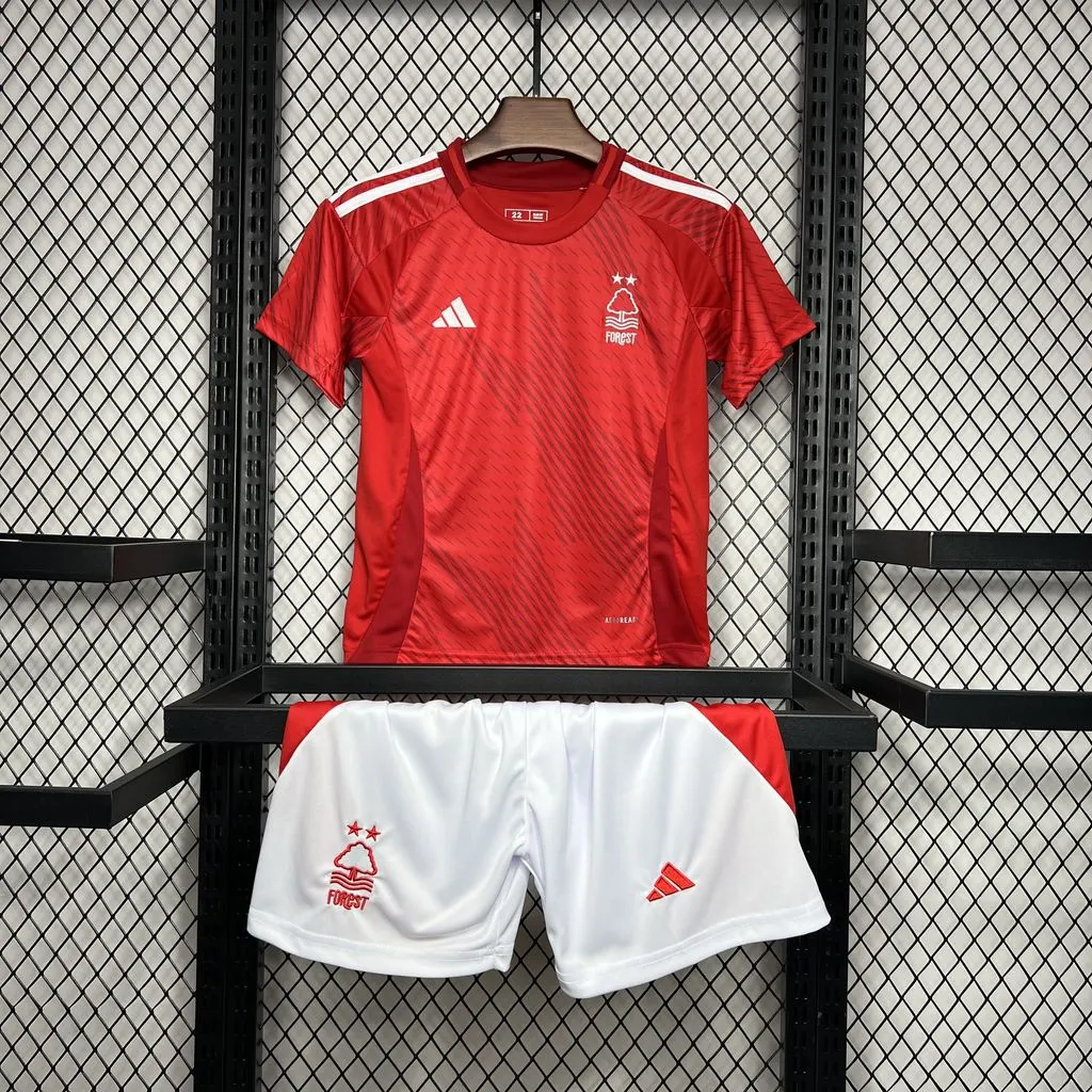2024/2025 Nottingham Forest Home Soccer Jersey Kids Size AAA fan-grade