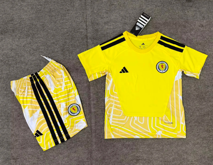 2026 Scotland National Team Goalkeeper Football Shirt AAA fan-grade Kids Size