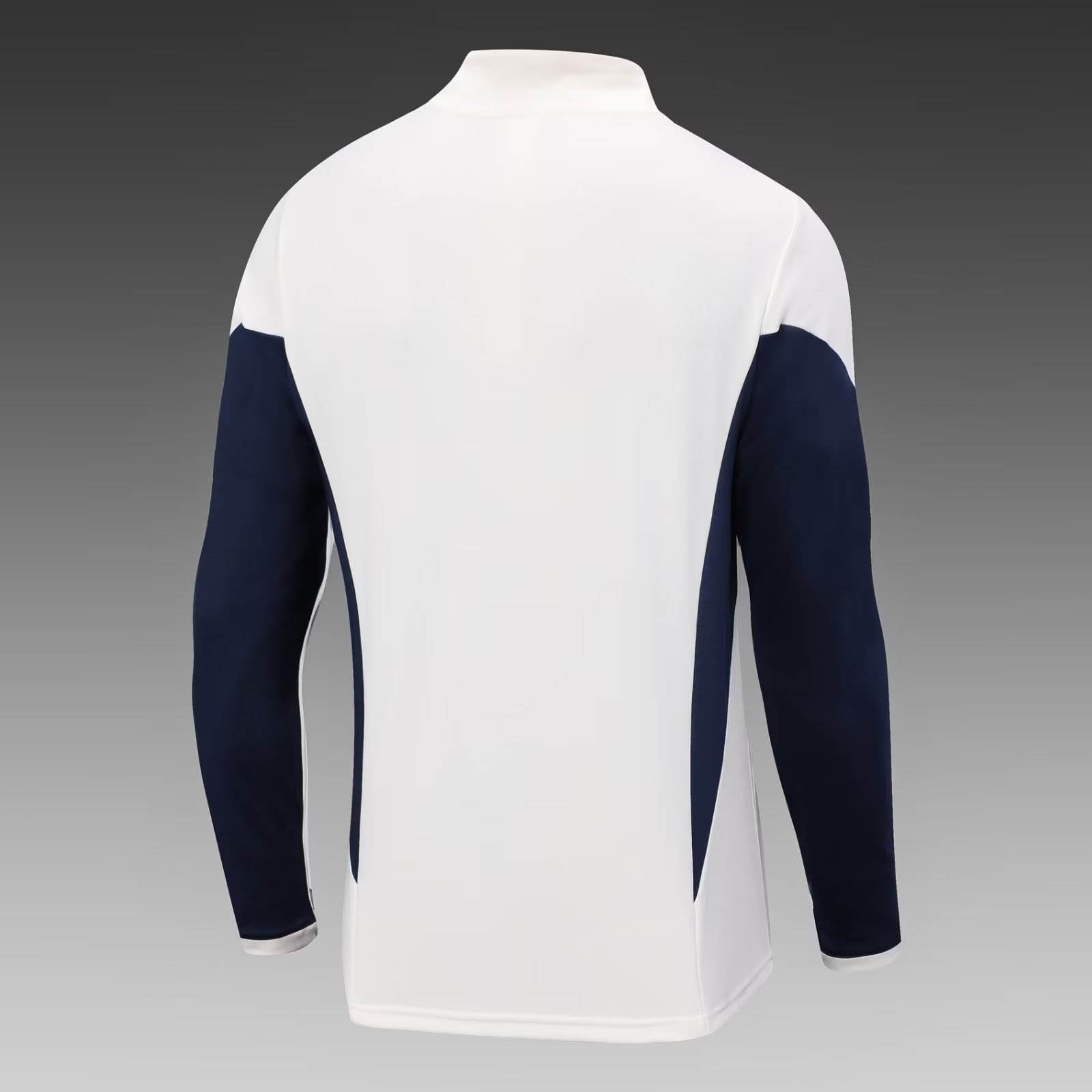 2023 Italy Half-Pull Training Suit Off-White Soccer Shirt Set — view 4