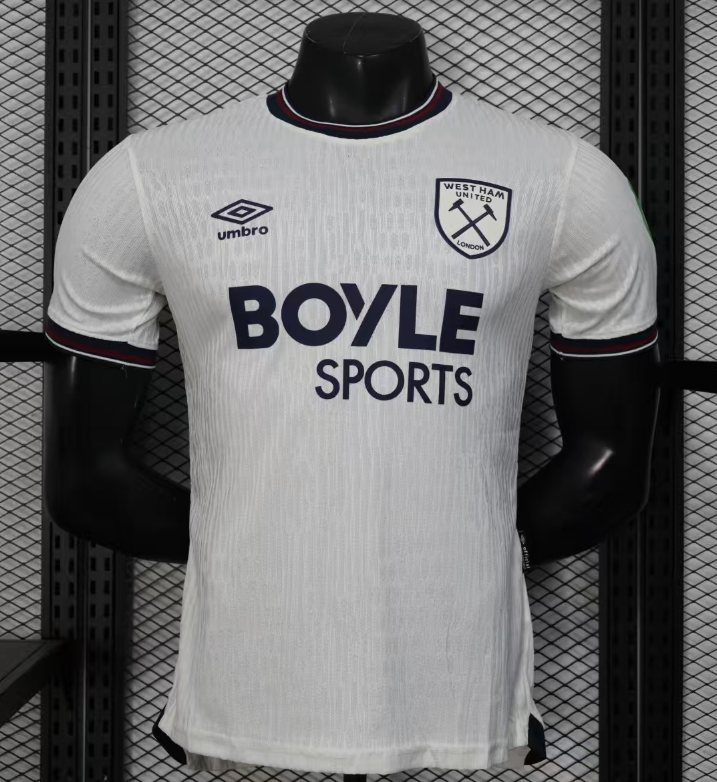 2025/2026 Player Version West Ham United Away Football Jersey AAA fan-grade