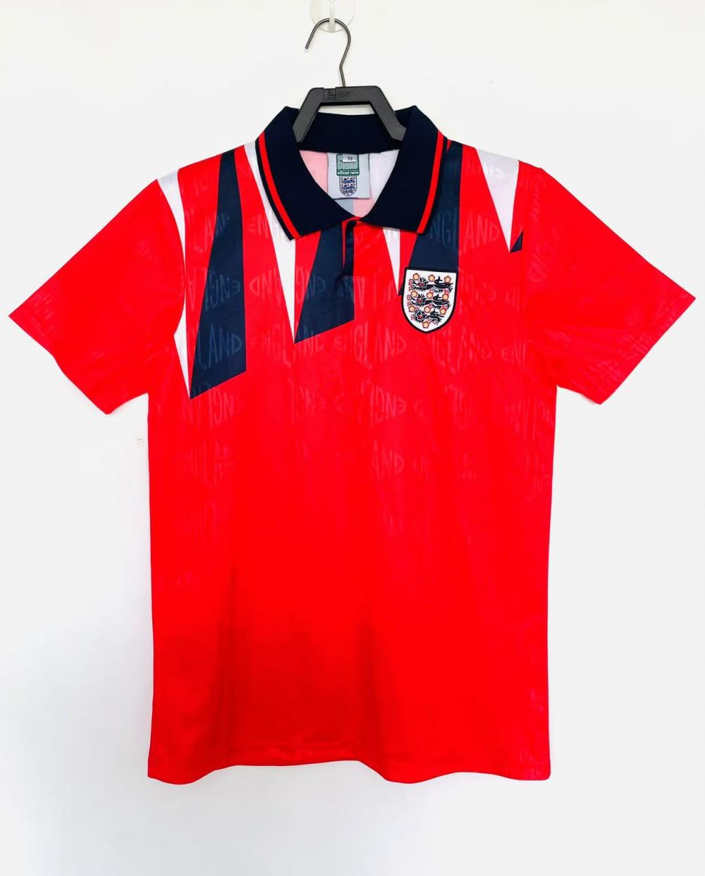 1992 Retro England Away Soccer Jersey AAA fan-grade — main view