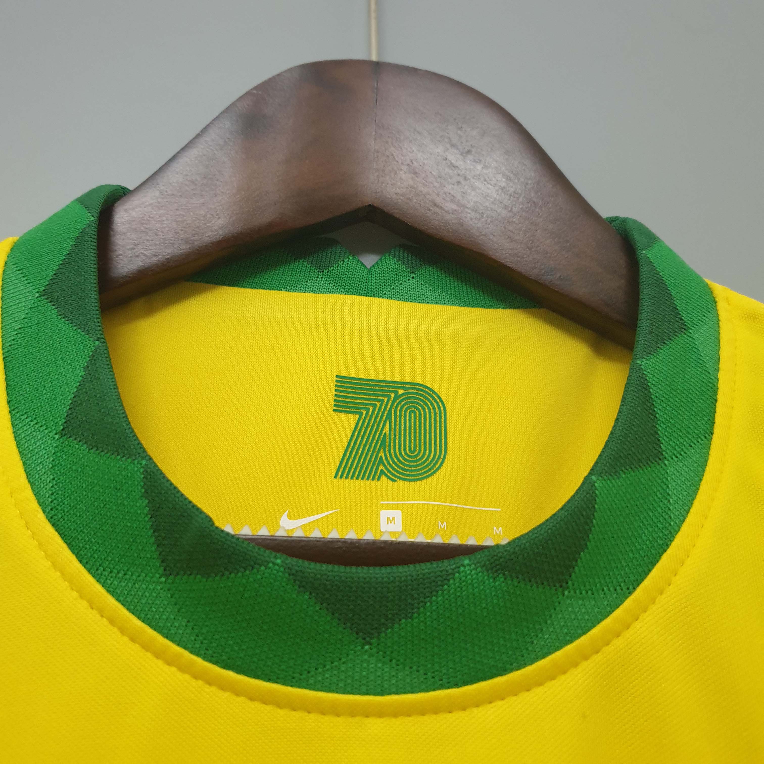 2020 Retro Brazil Home Football Shirt AAA fan-grade — view 7