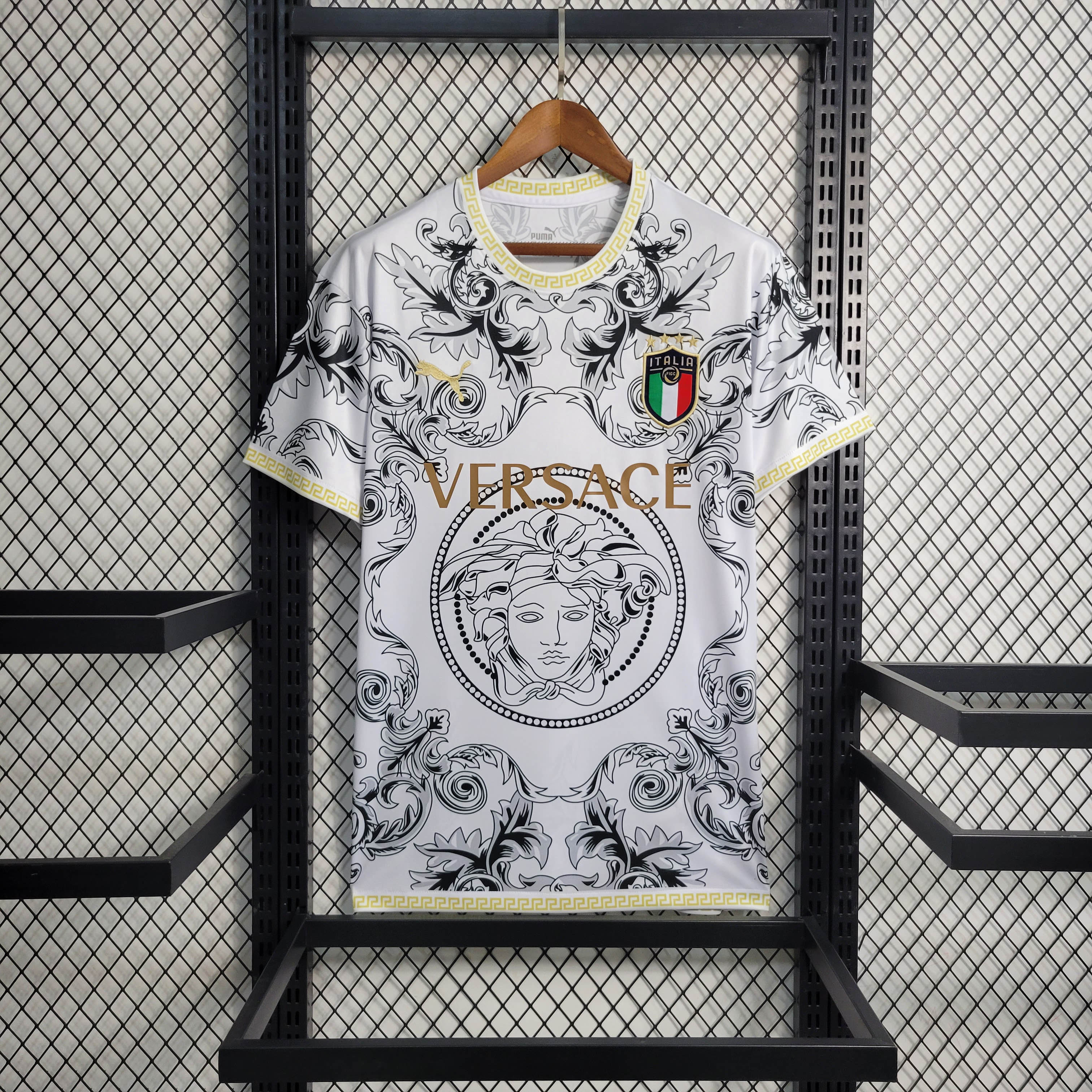 2023 Italy Special Edition White Soccer Shirt — main view