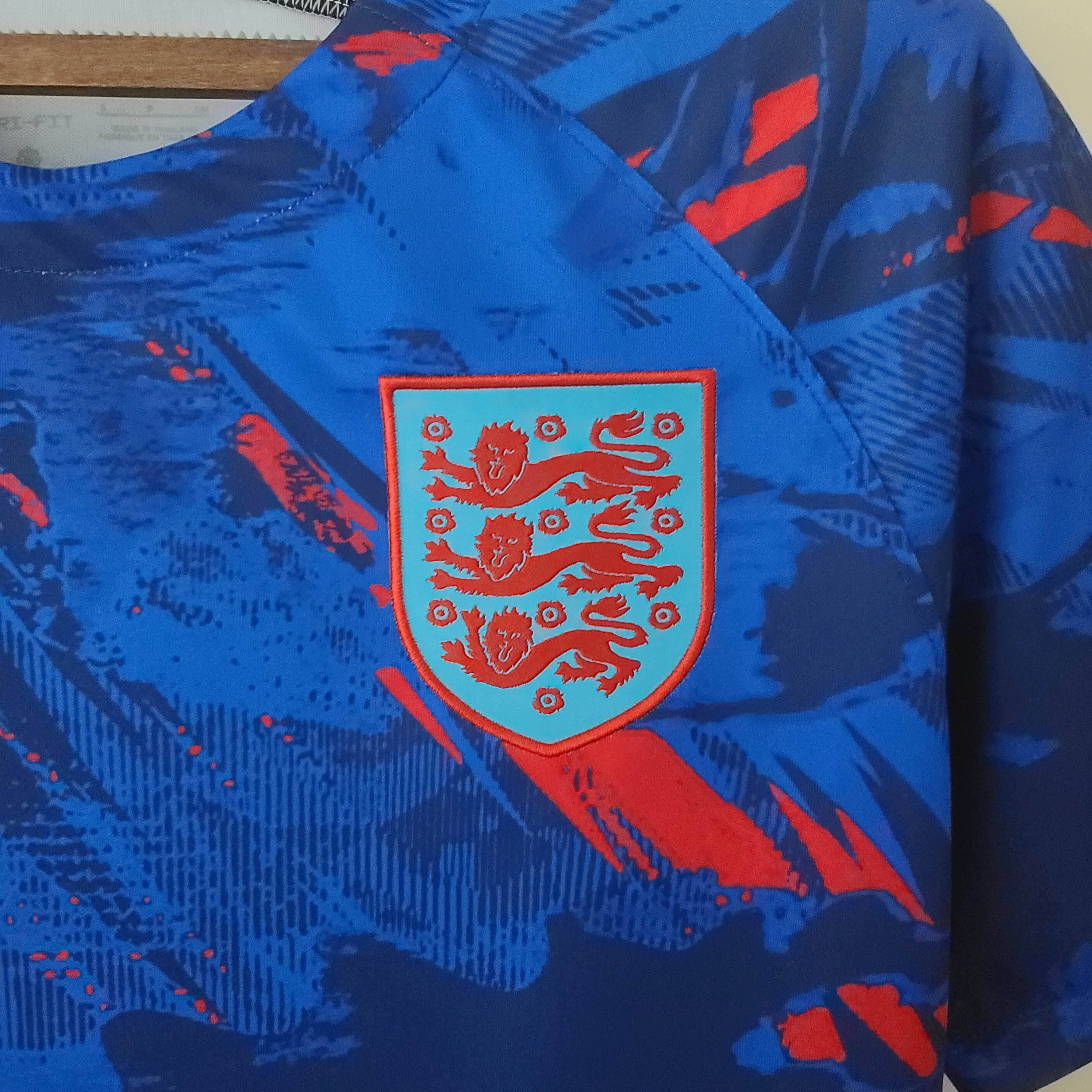 2022 England Nationalmannschaft Trainingskleidung Blau — view 4