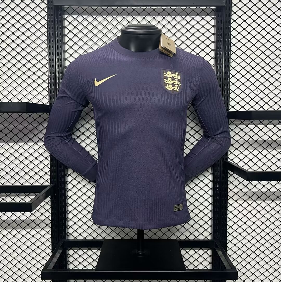 2024-2025 Player Version England Away Long Sleeves Football Shirt AAA fan-grade — main view