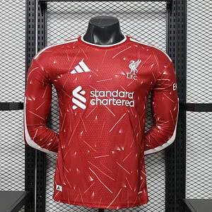 2026/2027 Long Sleeve Player Version Liverpool Home Football Jersey 1:1 Thai Quality