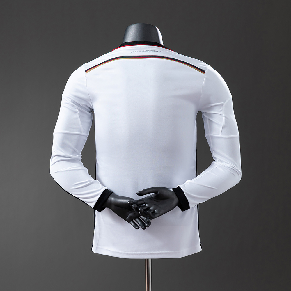 2014 Retro Deutschland Heim Langarm Trikot Spieler Version — view 2
