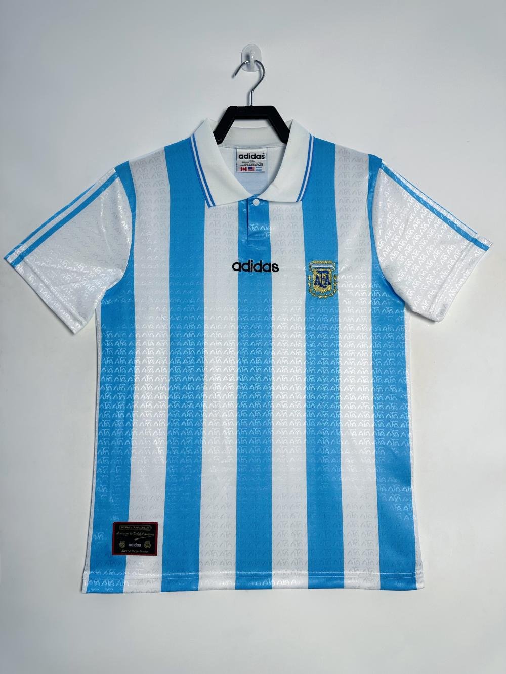 1994 Retro Argentina Selección Nacional Local Camiseta 1:1 Calidad Tailandesa