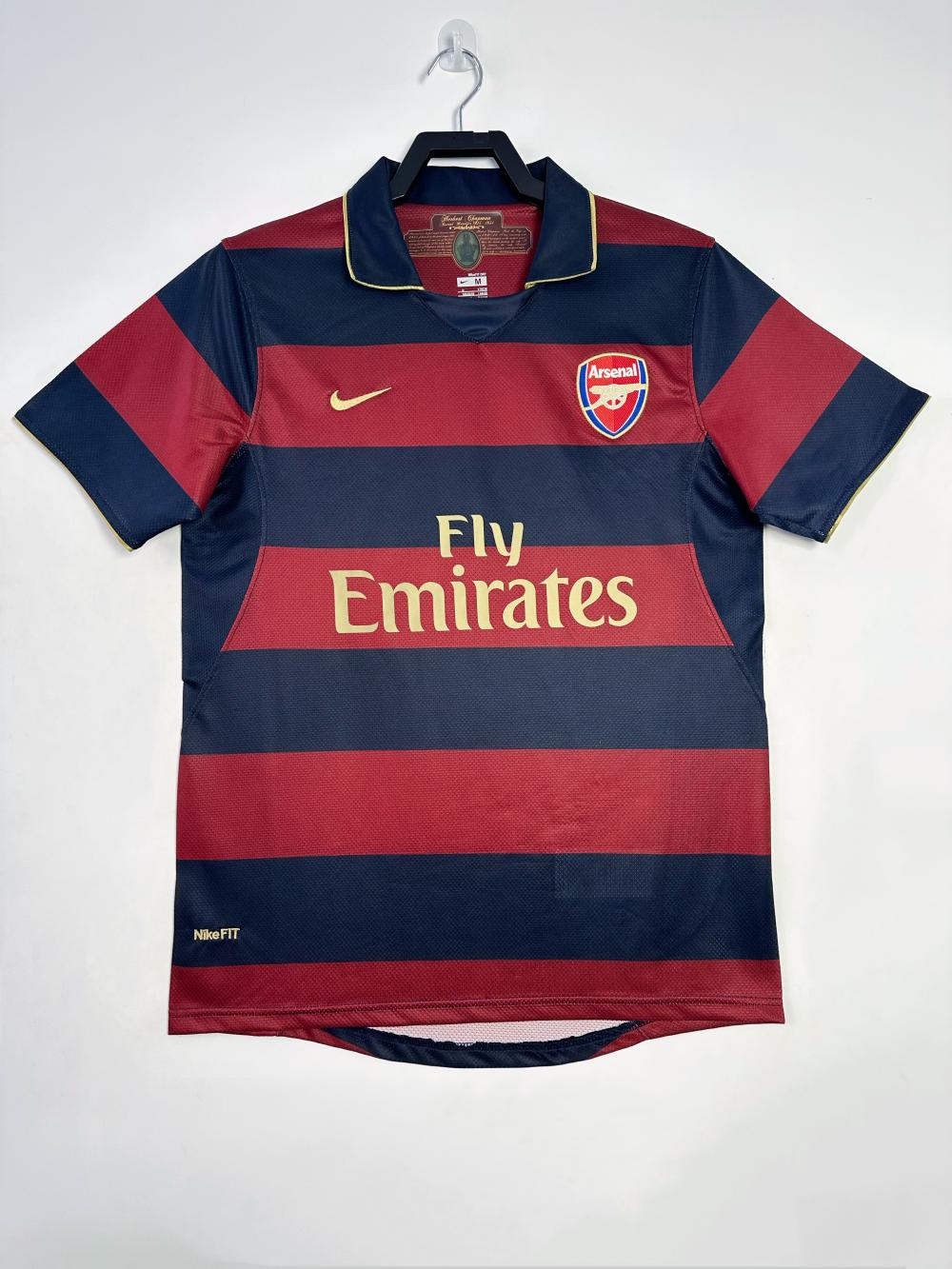 2007/2008 Camisa Retrô Arsenal Terceira Visitante Futebol Qualidade Tailandesa