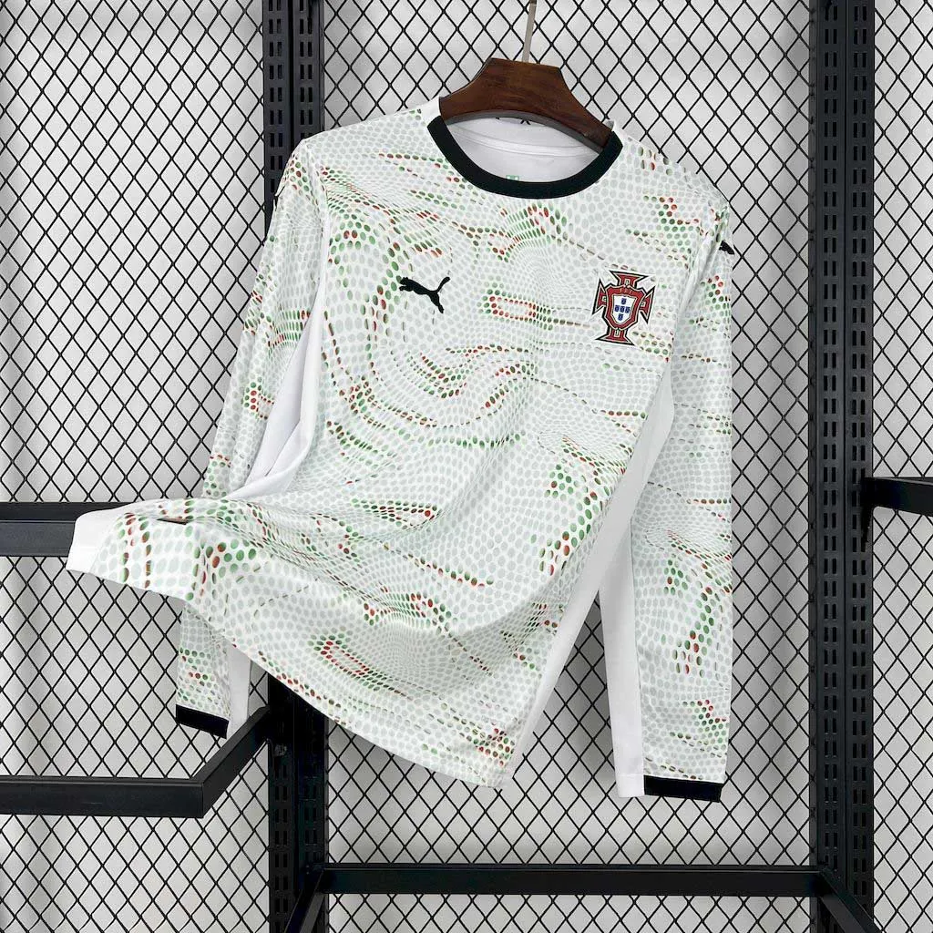 2025-2026 Portugal Long Sleeves Away Football Jersey AAA fan-grade