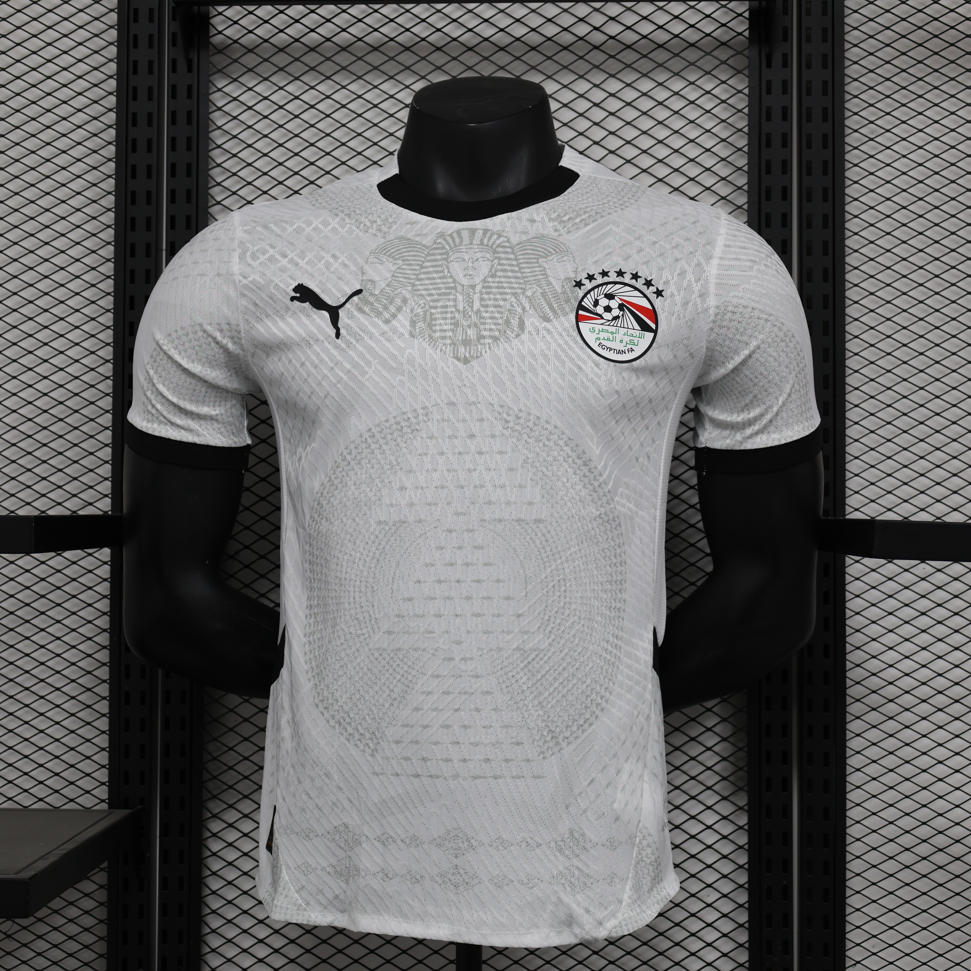 2024/2026 Versão Jogador Camisa de Futebol Fora de Casa Seleção Egito AAA qualidade fã