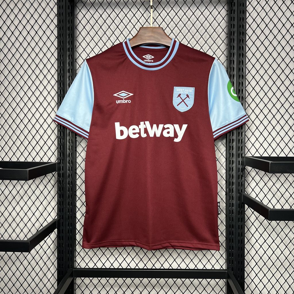 2024/2025 West Ham United Football Shirt Home AAA fan-grade