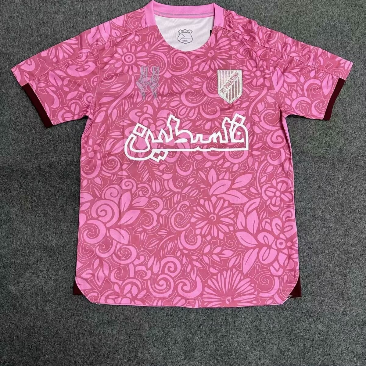 2025/2026 Palestine Training clothes pink Football Shirt AAA fan-grade
