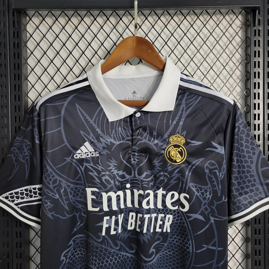 2023/2024 Real Madrid Chinese Dragon Black Football Shirt — view 4