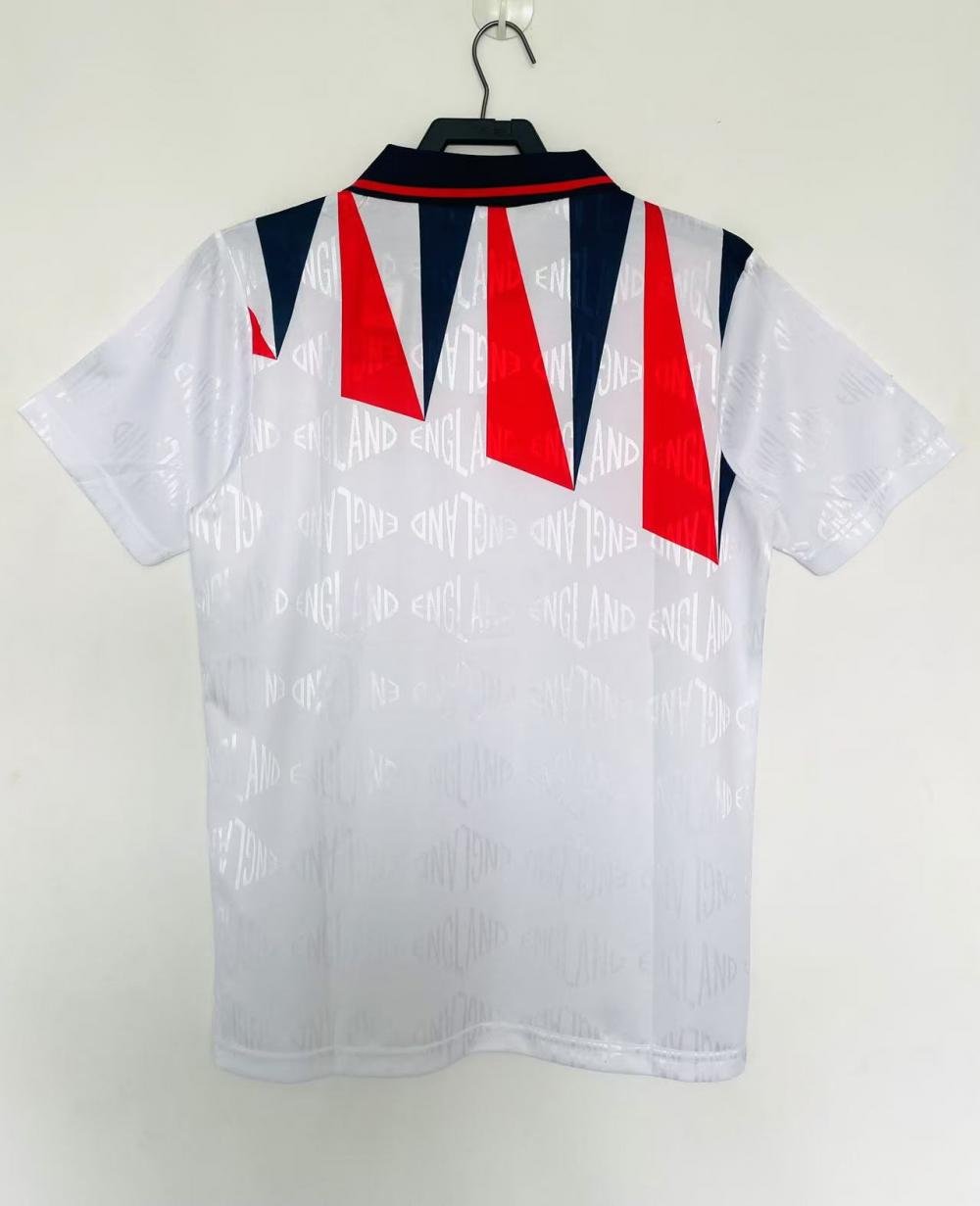 1992 Retro England Home Soccer Jersey AAA fan-grade — view 2
