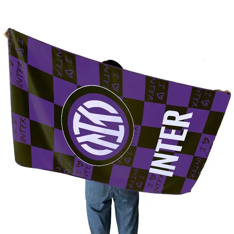 Inter Mailand Fan Fußball-Strandtuch — main view