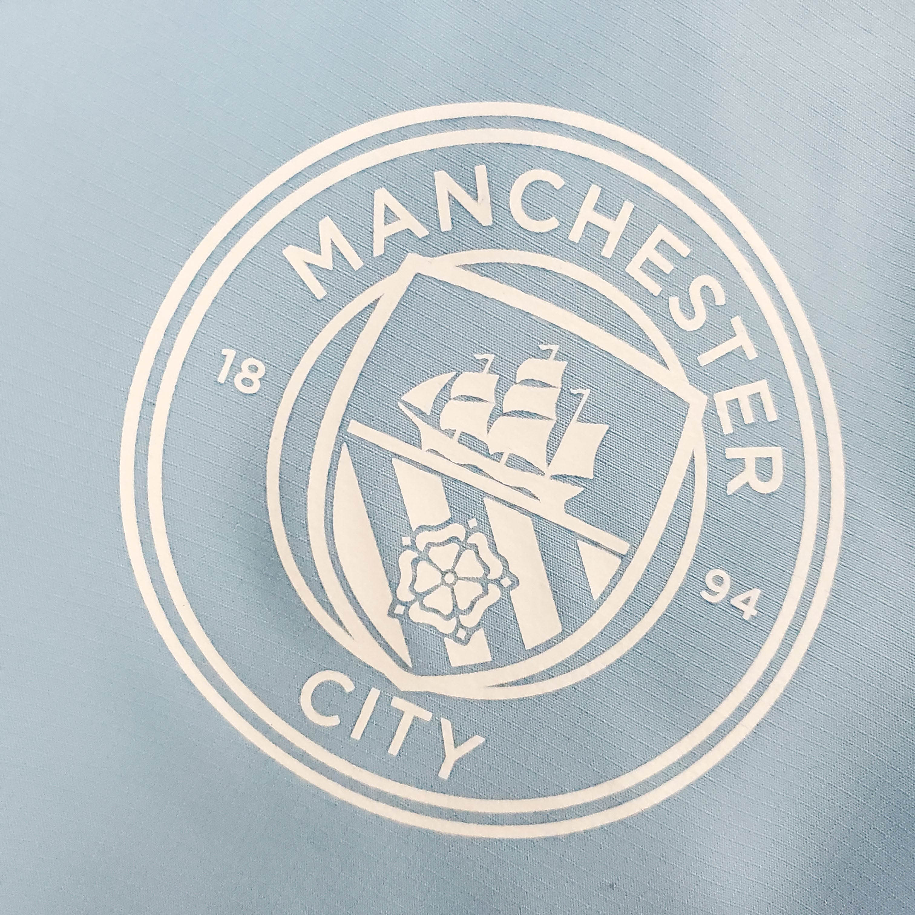 2021/2022 Manchester City Jersey Windbreaker Blue And White — view 5