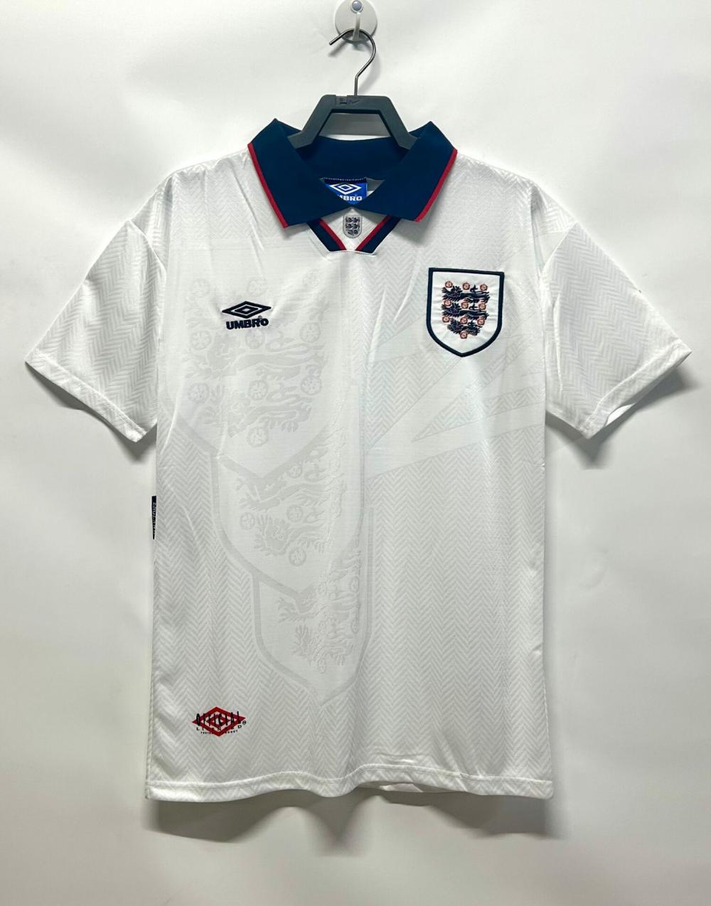 1994-1995 Retro England Home Soccer Jersey AAA fan-grade — main view
