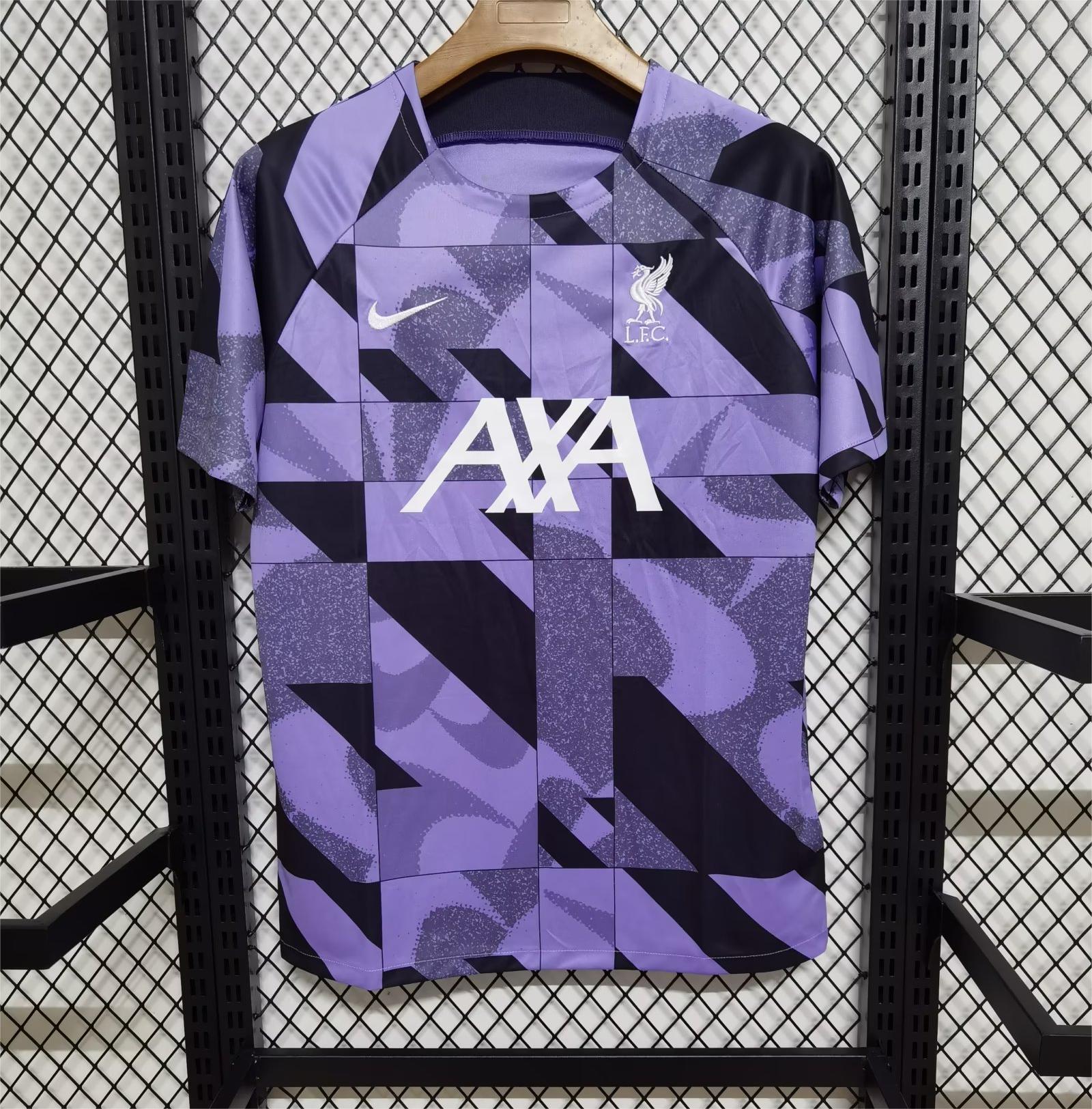 2023/2024 Liverpool Training Wear Purple Football Shirt — main view