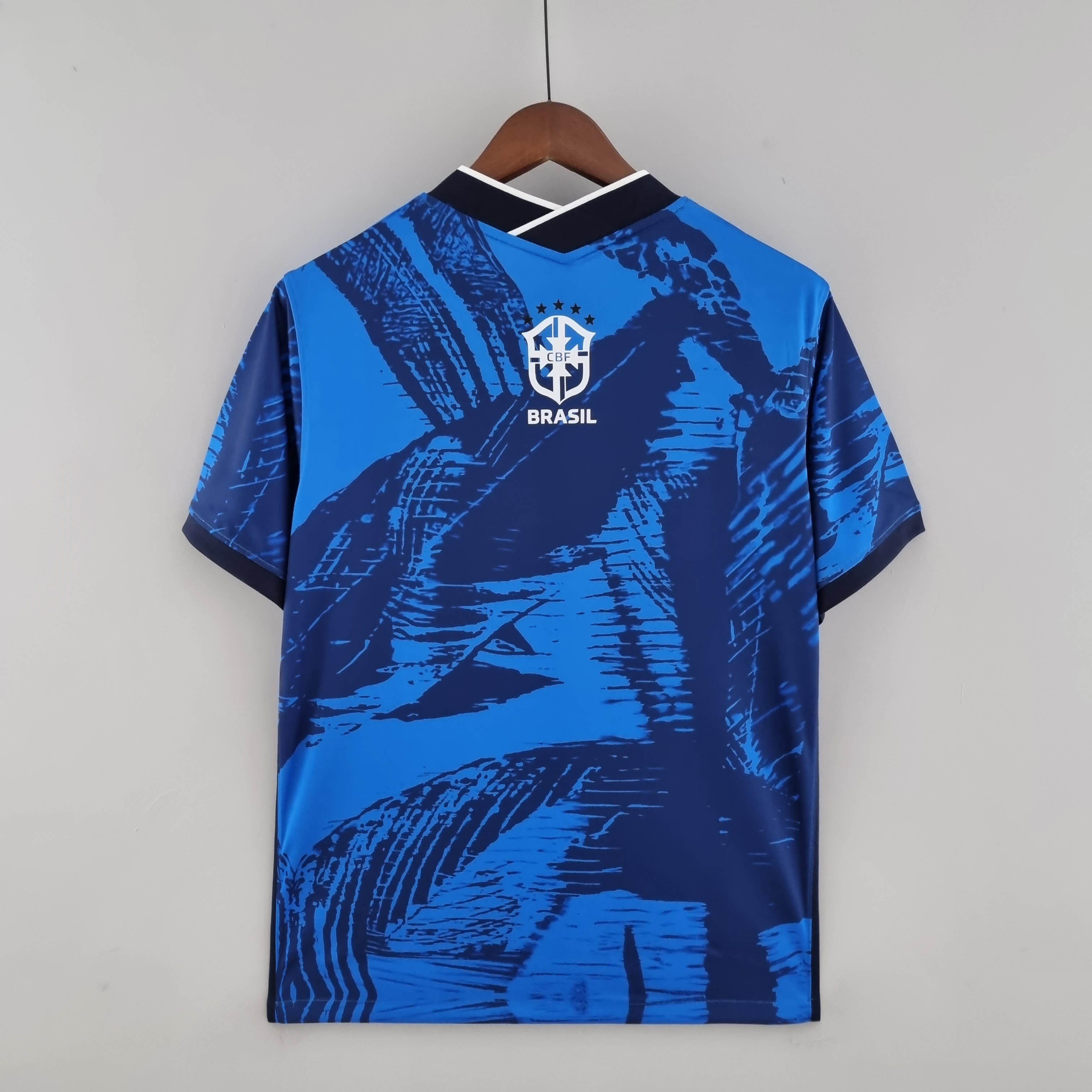 2022 Brazil Classic Blue Soccer Jersey — view 2