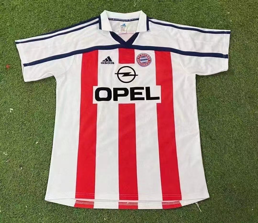 Camiseta Retro Bayern Munich Visitante 2000/2001 Calidad Tailandesa