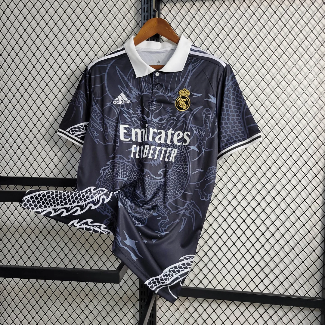 2023/2024 Real Madrid Chinese Dragon Black Football Shirt — view 6