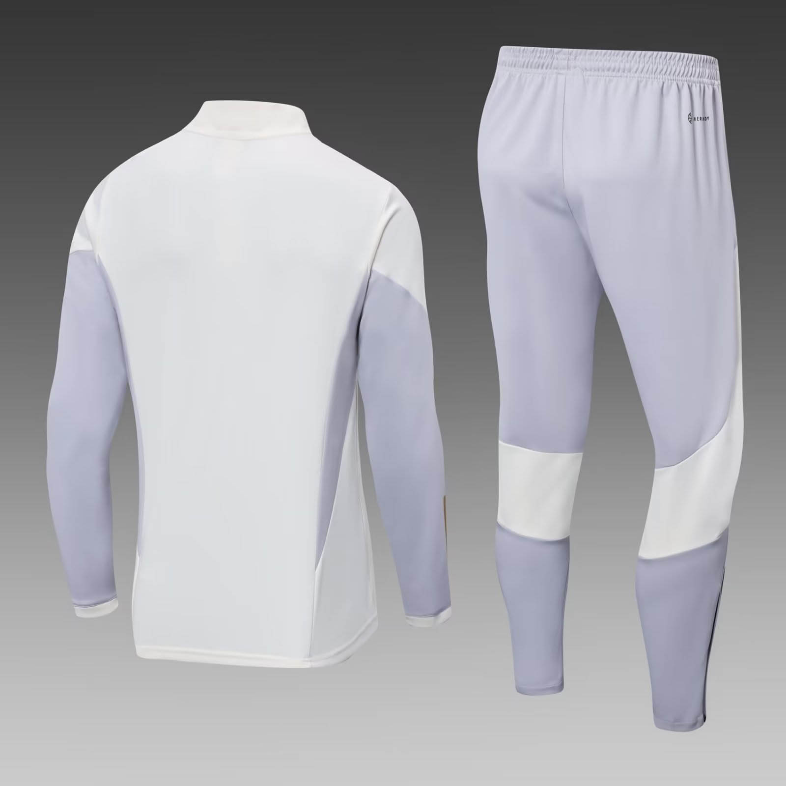 2022 Algeria National Team Half-Pull Training Suit White Shirt Set — view 2