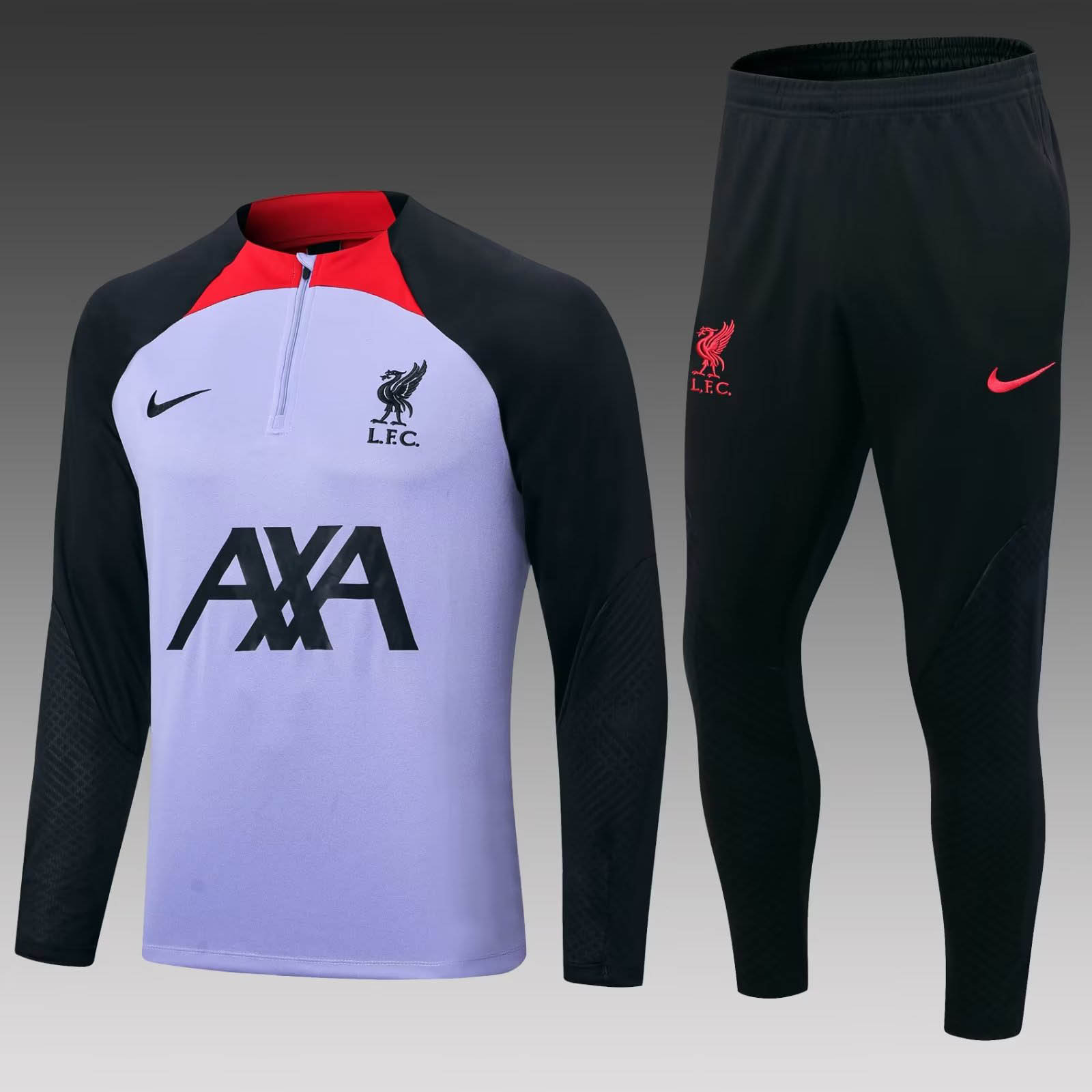2022/2023 Liverpool Half-Pull Training Suit Purple Jersey AAA fan-grade Set