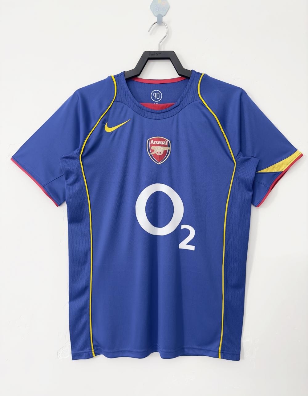 Camisa Retrô Arsenal Visitante 2004/2005 Qualidade Tailandesa