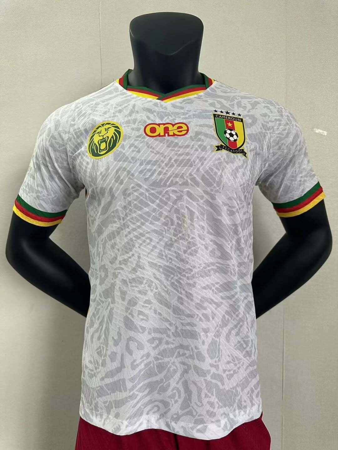 2024 플레이어 버전 카메룬 서드 어웨이 축구 셔츠 태국 퀄리티
