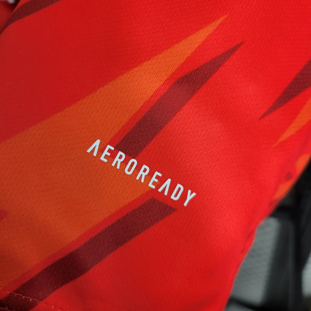 2023/2024 Arsenal Training Wear Red Soccer Jersey — view 9