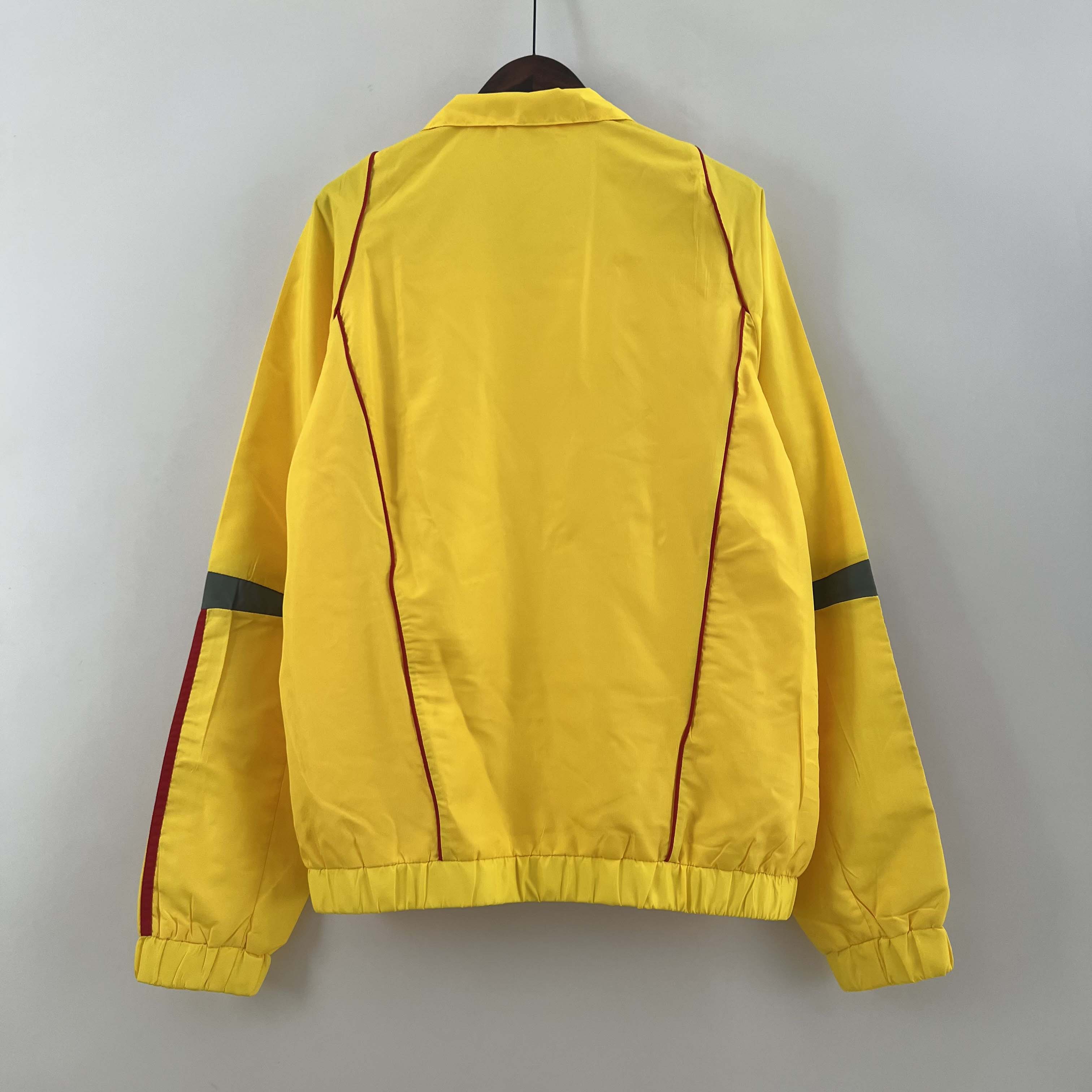 2023 Flamengo Windbreaker yellow Soccer Jersey AAA fan-grade — view 2