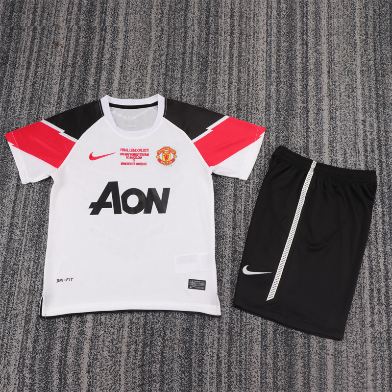 Camiseta de fútbol infantil retro 2011/2012 Manchester United Visitante Calidad Tailandesa