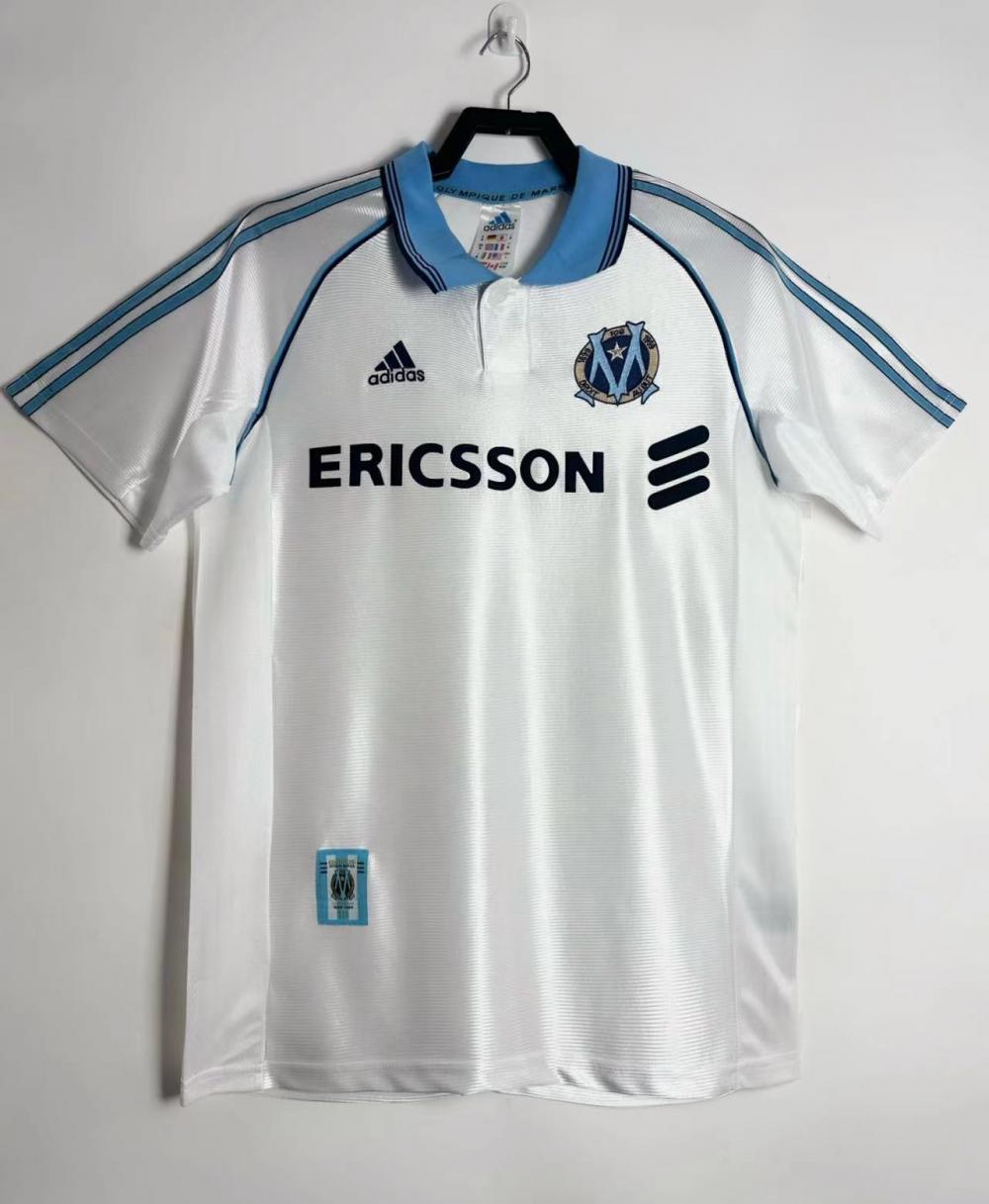 1998-1999 Retro Olympique de Marseille Home Football Jersey AAA fan-grade