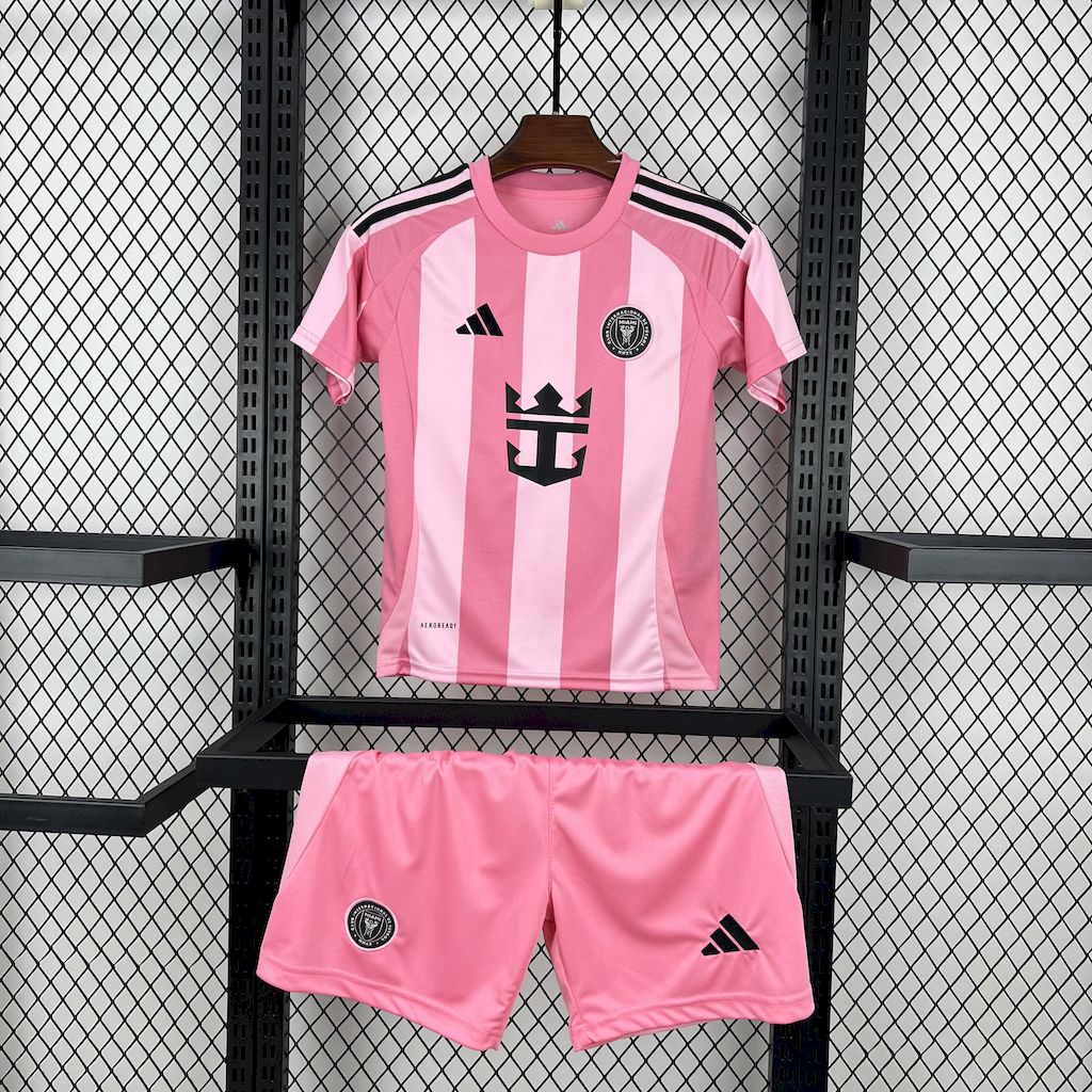 2025/2026 Inter Miami Home Soccer Football Jersey AAA fan-grade Kids Size